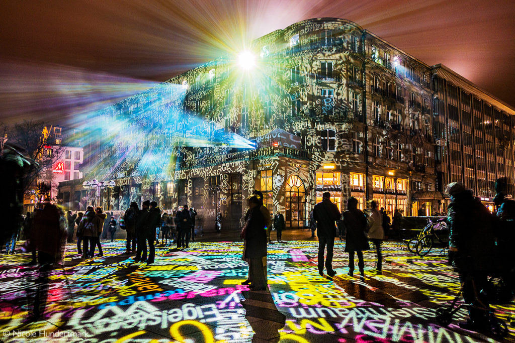 Lichtinstallation Cologne Time Drifts