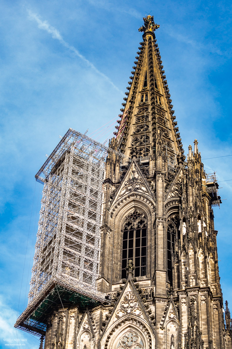 Baugerüst am Dom- Köln Fotografie