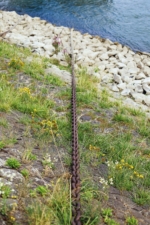 Stahlkette Stahlkette am Rheinufer