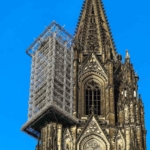 Kölner Dom mit Baugerüst Kölner Dom mit Baugerüst