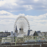 Blick auf das Riesenrad von der Deutzer Brücke aus